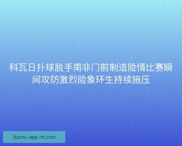 科瓦日扑球脱手南非门前制造险情比赛瞬间攻防激烈险象环生持续施压